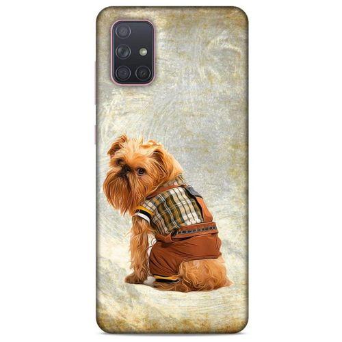 Samsung Galaxy A71 Kılıf Köpek Kıyafetleri (25) Antişok Kapak Brussels Griffon Sweatshirt