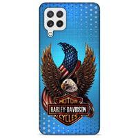 Samsung Galaxy A22 Uyumlu Kılıf Motorsiklet (38) Neo Hybrid Kılıf Harley Davidson