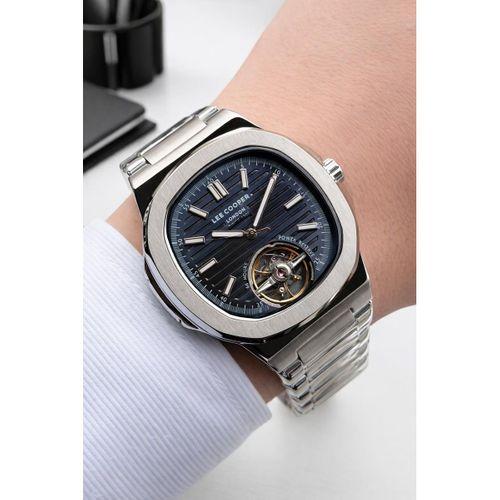 Lee Cooper Otomatik Erkek Kol Saati 50 Mt Suya Dayanıklı Çelik Kordon Bileklik Hediyeli VS.BLKT.0901