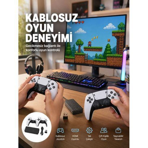 20600 Oyunlu Retro Oyun Konsolu Kablosuz Joystick Yeni Nesil