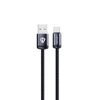 Lenyes LC537 USB-A to Type-C Örgü Tasarımlı Hızlı Şarj Özellikli Data ve Şarj Kablosu 10W 1M