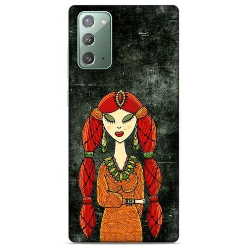 Lopard Samsung Galaxy Note 20 Uyumlu Kılıf Sürreal Yüzler ♀ (36) Glitter Kılıf Desenli