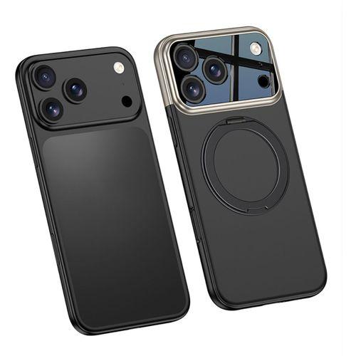 Apple iPhone 17 Pro Kılıf M-safe Şarj Özellikli 360 Derece Standlı Çift Parçalı Zore Torino Kapak