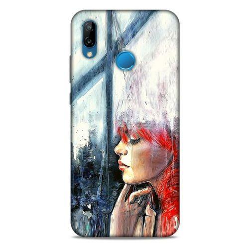 Huawei P20 Lite Kılıf Depresyon (14) Lansman Kılıf Mor Bordo