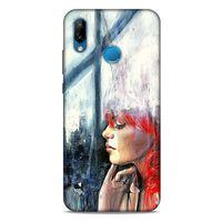 Huawei P20 Lite Kılıf Depresyon (14) Lansman Kılıf Mor Bordo