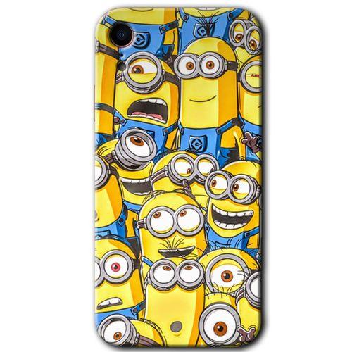 iPhone XR HD Baskılı Kılıf + 9D Tam Ekran Koruyucu - Minion Ordusu