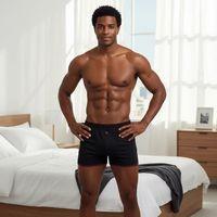Huma One Erkek Havlu Bel Düz Boxer Battal Boy 3xl Siyah Renk