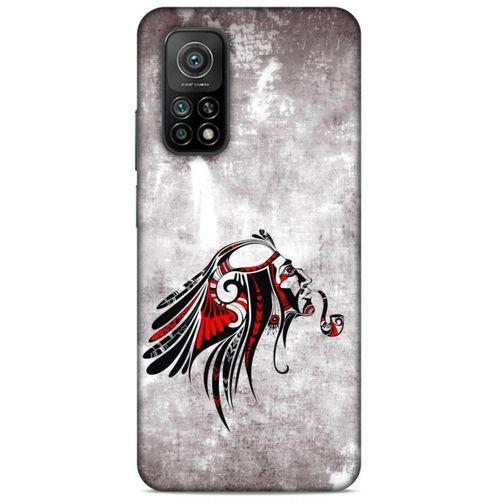Lopard Xiaomi Mi 10T 5G Uyumlu Kılıf Tattoo's (43) Thin Fit Kılıf Pipolu Kızılderili