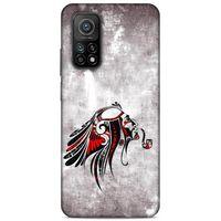 Lopard Xiaomi Mi 10T 5G Uyumlu Kılıf Tattoo's (43) Thin Fit Kılıf Pipolu Kızılderili