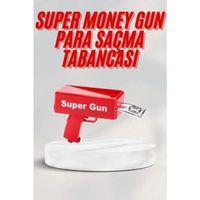 Kırmızı Parti Oyuncağı Para Saçma Fırlatma Tabancası Makinesi Super Money