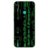 MRCİLETİSİM Huawei P smart 2019 Kılıf Baskılı Kapak - Matrix +Tam Kaplayan Mat Seramik