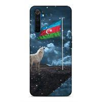 Realme 6 Uyumlu Kılıf Azarbaijan (25) Antişok Kapak Kurt Bayrak