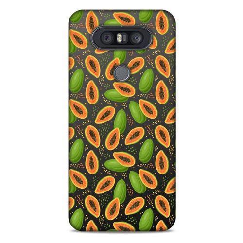 Frutix Papaya 01 LG K41S - K51S Kılıf Desenli Silikon