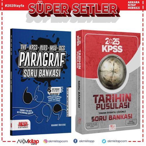 CBA KPSS Tarihin Pusulası ve AKM Paragraf Soru Bankası Seti 2 Kitap