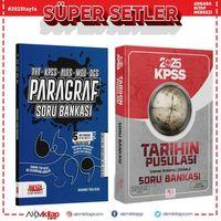 CBA KPSS Tarihin Pusulası ve AKM Paragraf Soru Bankası Seti 2 Kitap