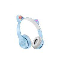 baddin aksesuar P47m Bluetooth Kedi Kulaklık Sd Kart Girişli Mikrofonlu Kablosuz Led Işıklı Kulaklık P47m