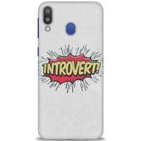 Samsung Galaxy M20 Kılıf HD Baskılı Kılıf - Introvert! + Tam Ekran Koruyucu