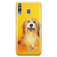 Samsung Galaxy M30 Kılıf Collie Arka Kapak Koruma Desenli Full Koruyucu