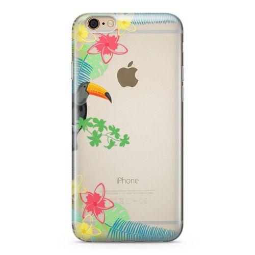 Apple iPhone 6 6s Kılıf Tukan Kuşu Arka Kapak Koruma Desenli Full Koruyucu