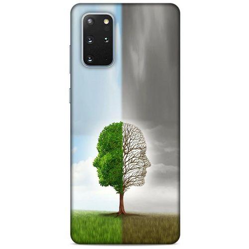 Samsung Galaxy S20 Plus Kılıf Depresyon (35) Fit Design Kılıf Toz Pembe Lacivert