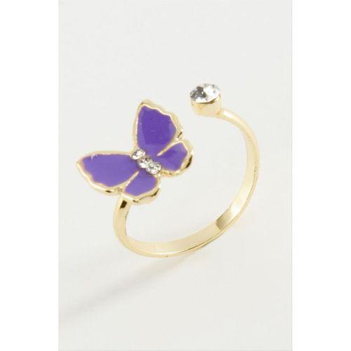 Kelebek Taşlı Mineli Yüzük Küçük