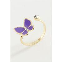 Kelebek Taşlı Mineli Yüzük Küçük