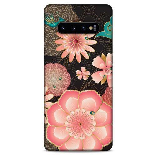 Samsung Galaxy S10 Plus Kılıf Japonya (21) Koruyucu Kapak Japon Çiçekleri Vilmorin