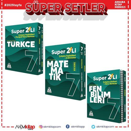 Örnek Akademi 7.Sınıf Süper İkili Türkçe Fen ve Matematik Seti 3 Kitap
