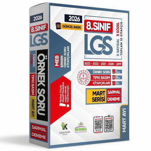 2026 8 Sınıf LGS Mart Ayı MEB Örnek Soru Tıpkı Basım 5li Sarmal Deneme Paketi Video/PDF Çözümlü