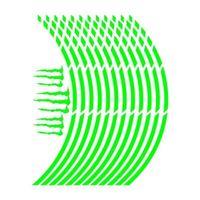 SEVGENT Florasan Yeşil Kesik 1 Set Jant Şeridi