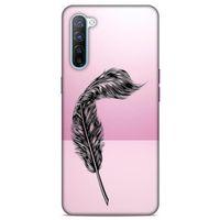 Lopard Oppo Reno 3 Uyumlu Kılıf Tattoo's (29) Arka Koruma Kılıfı Tüy Dövmesi