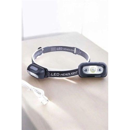 Kafa Lambası Kamp Lambası Sensörlü Şarjlı Ayarlanabilir