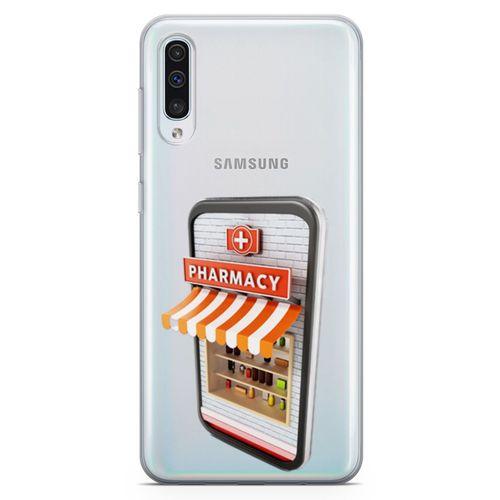 Samsung Galaxy A50 Kılıf Nöbetçi Eczaneler Arka Kapak Koruma Desenli Full Koruyucu
