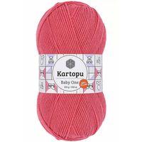 1 Adet Baby One Tüylenmeyen El Örgü İpi Yünü Pembe K254