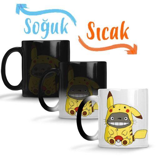Pokemon Go Pikachu Raichu Totoro Miyazaki Sihirli Kupa Bardak Porselen