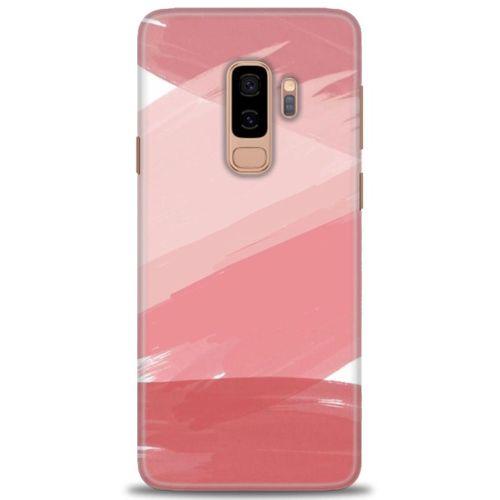 Samsung Galaxy S9 Plus Kılıf HD Baskılı Kılıf - Pembe Palet + Tam Ekran Koruyucu
