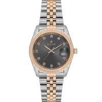 Wesse WWL114709 Quartz Çelik Rose/Gri Füme Kadran 36 mm Kadın Kol Saati