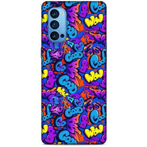 Graffitix (20) Desenli Silikon Kapak Oppo Reno 4 Pro Kılıf