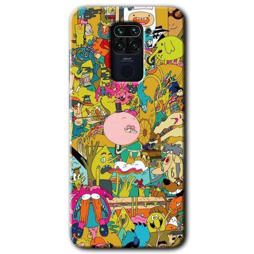 Potkal Hediye Fabrikası Xiaomi Redmi Note 9 Kılıf HD Desen Baskılı Arka Kapak - Süper Çizgi Kahramanlar 2