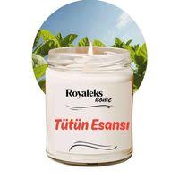Doğal Özel Seri Kokulu Dekoratif Kavanoz Mum 210 cc - Tütün Esansı - RYL