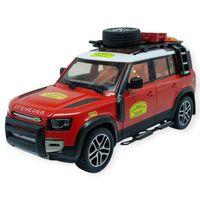 Model Araçlar - Metal Sesli Off-Road Araba 22 cm - Kırmızı