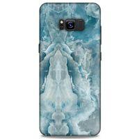 Samsung Galaxy S8 Plus Uyumlu Kılıf Mavi Delisi (8) Baskılı Kılıf Mermer