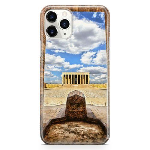 Apple iPhone 11 Pro Max Kılıf Anıtkabir Perspektif Arka Kapak Koruma Desenli Full Koruyucu