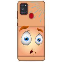 Emojix (55) Samsung Galaxy A21s Kılıf Silikon Kapak Desenli