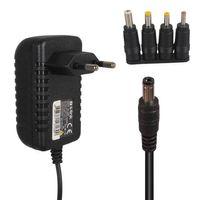 S-Link SL-126C 12 Volt 1 Amper 1.2 Metre Kablolu 5.5x2.1mm 4 Uçlu Üniversal Çok Uçlu Adaptör