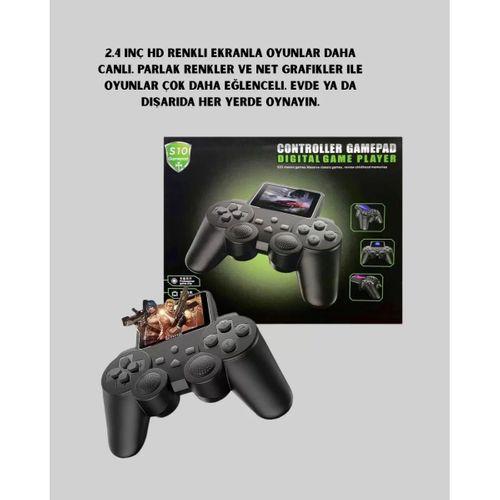 500 Oyunlu Nostaljik El Tipi Oyun Konsolu, Taşınabilir Şarjlı Cihaz, Renkli Ekran Ve Tv Destekli