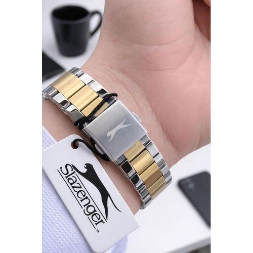 Slazenger İtalyan Tasarım Bileklik Hediyeli 2 Yıl Garantili 10 Atm Çelik Erkek Kol Saat ESE.2602.230