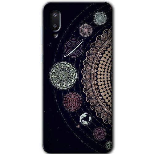 Potkal Hediye Fabrikası Samsung Galaxy A02 Kılıf HD Desen Baskılı Arka Kapak - Gezegen Döngüsü