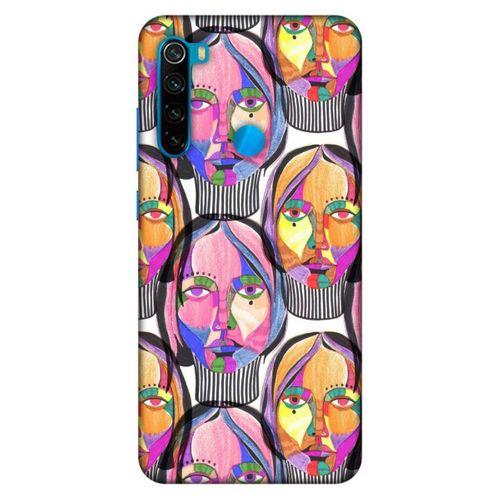 Lopard Xiaomi Redmi Note 8 Uyumlu Kılıf Sürreal Yüzler ♀ (1) Kılıfı Baskılı