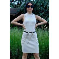 Zincirli Ayarlanabilir Şık Deri Kemer, Zincirli Elbise Kemeri - Brf729